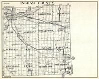 Ingham County, Lansing, Meridian, Williamston, Locke, Delhi, Alaiedon, Wheatfield, Aurelius, Vevay, Michigan State Atlas 1930c